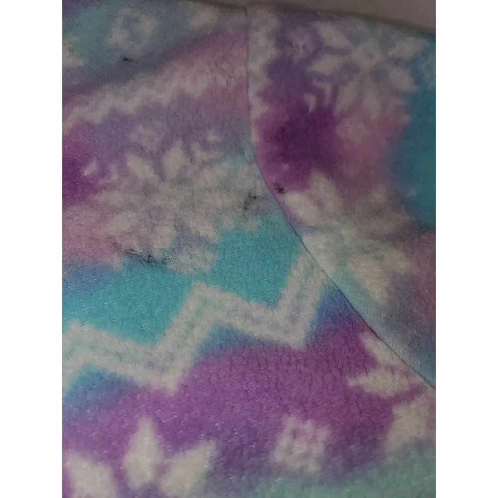 The Children's Place Girls Size 7/8 Snowflake Hoodie Purple Blue 🌍5/$10🌎